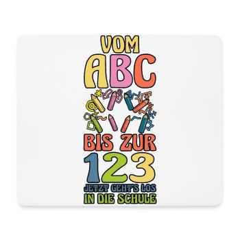 Kita Abgänger Schulanfang Schulkind Einschulung - Mousepad (Querformat) - Weiß - Vorne