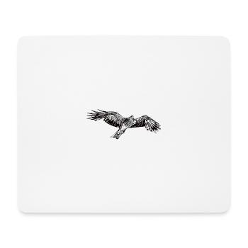 Elegant flying falcon - Mouse Pad (horizontal) - white - Front