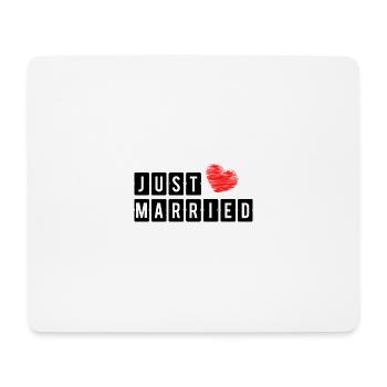 FRISCH VERHEIRATET. ICH LIEBE DICH. ICH LIEBE DICH. LIEBE. LIEBE. - Mousepad (Querformat) - Weiß - Vorne