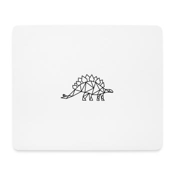 Stegosaurus Geometrie Dino - Mousepad (Querformat) - Weiß - Vorne