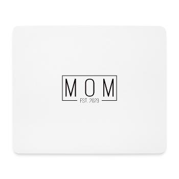Mom established 2022 black - Mouse Pad (horizontal) - white - Front