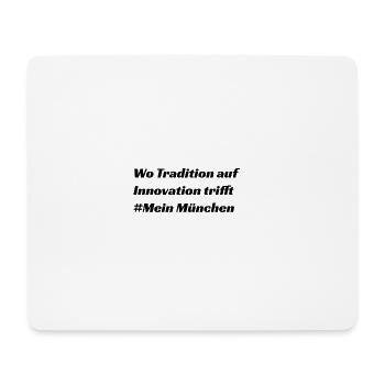 München - Mousepad (Querformat) - Weiß - Vorne