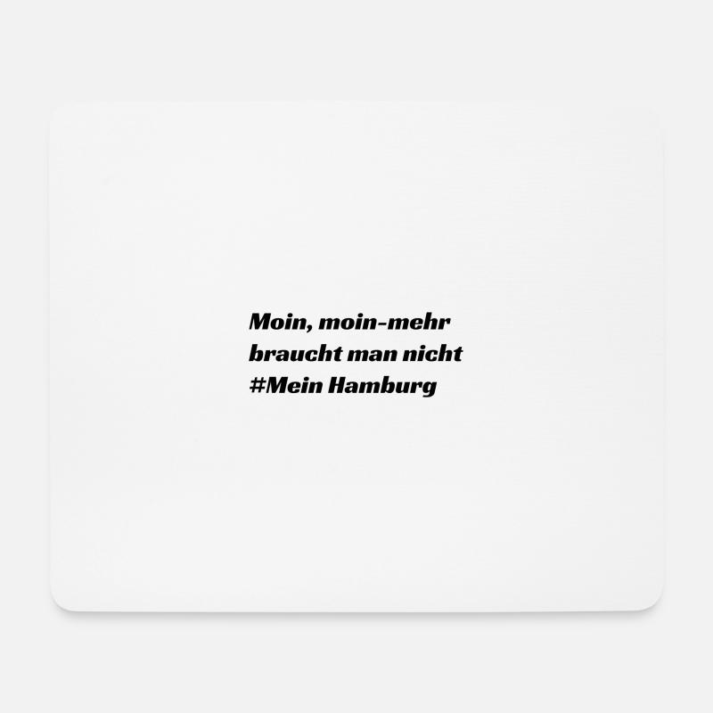 Hamburg - Mousepad (Querformat) - Weiß