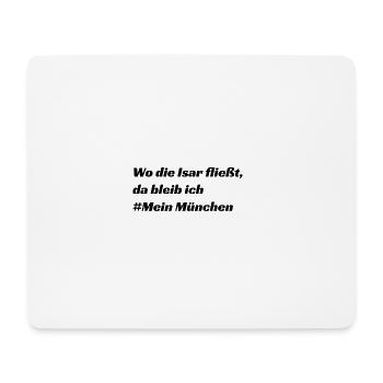 München - Mousepad (Querformat) - Weiß - Vorne