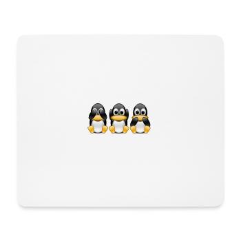 SeeHearSpeak - Tapis de souris (format paysage) - blanc - Devant