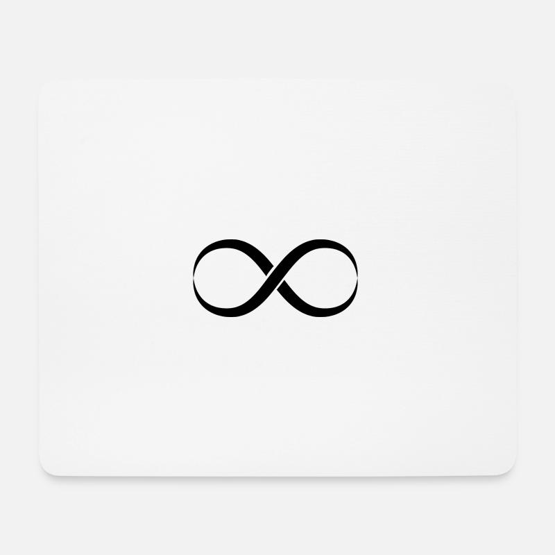 Zeichen Unendlich Symbol Form - Mousepad (Querformat) - Weiß