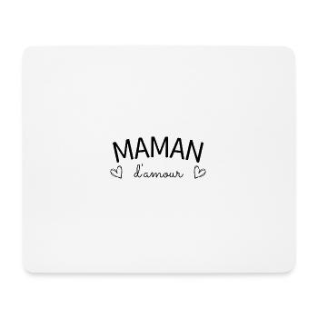 Maman d'amour - Tapis de souris (format paysage) - blanc - Devant