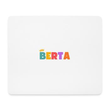 Berta! Personnalisable - Tapis de souris (format paysage) - blanc - Devant