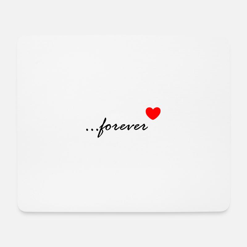 Liebe 4Ever Für immer - Mousepad (Querformat) - Weiß