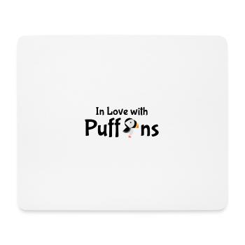 Papageientaucher - Mousepad (Querformat) - Weiß - Vorne