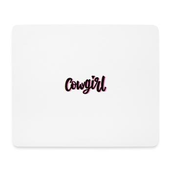 Fille de l’Ouest - Tapis de souris (format paysage) - blanc - Devant