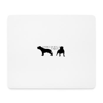 Amercian Bully Crew - Tapis de souris (format paysage) - blanc - Devant