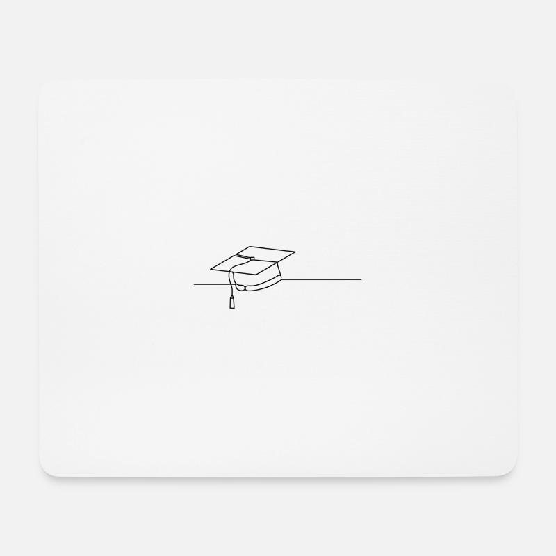 Abschluss - Mousepad (Querformat) - Weiß