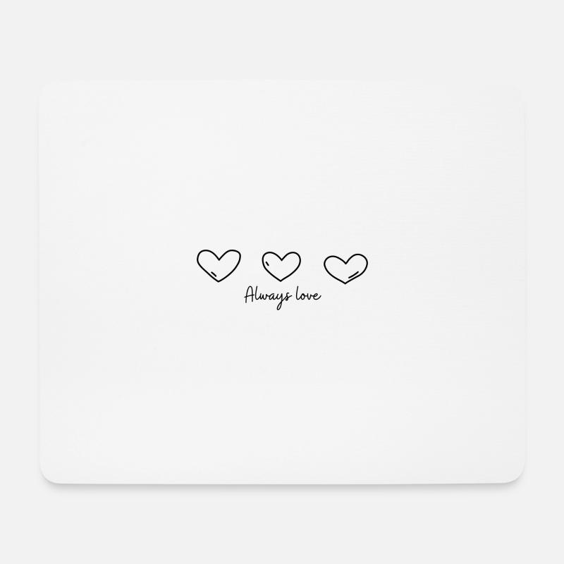 Immer Liebe - Mousepad (Querformat) - Weiß