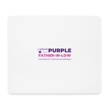 Bauchspeicheldrüsenkrebs Ich trage Lila für meinen Vater - Mousepad (Querformat) - Weiß - Vorne