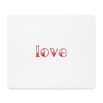LOVE. COUPLE. JUST MARRIED. EVJF. SAINT VALENTIN. - Tapis de souris (format paysage) - blanc - Devant