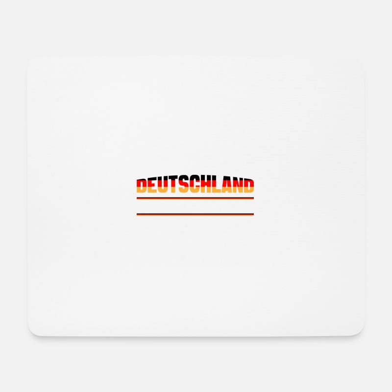 Deutschland Stern - Mousepad (Querformat) - Weiß