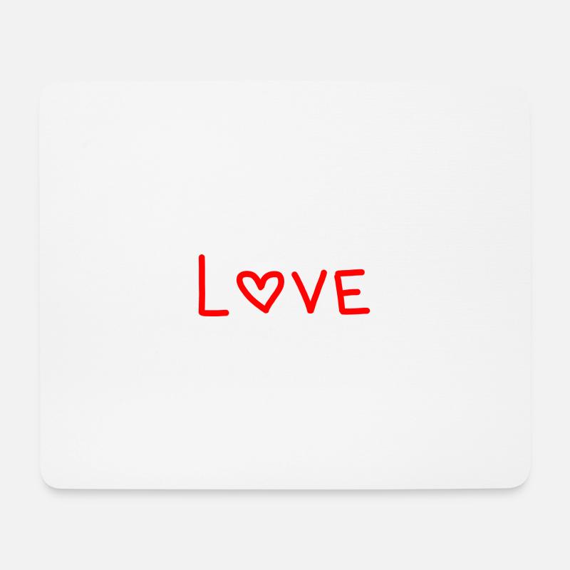 COEUR. NOËL. COUPLE. SAINT VALENTIN. JUST MARRIED. - Tapis de souris (format paysage) - blanc