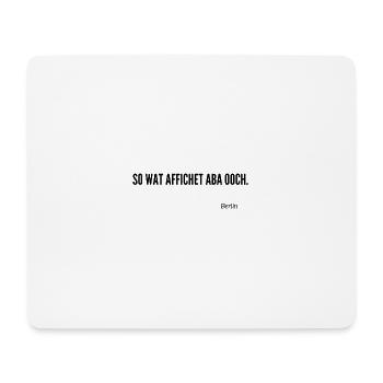 Berliner Schnauze - Mousepad (Querformat) - Weiß - Vorne