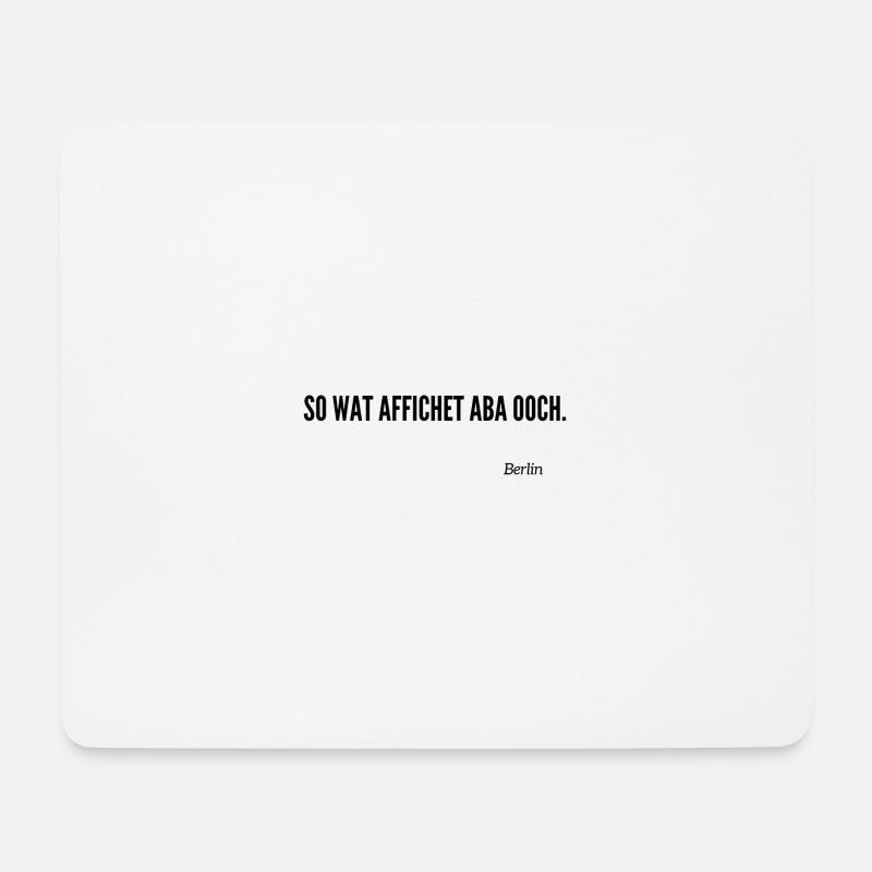 Berliner Schnauze - Mousepad (Querformat) - Weiß