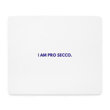 JE SUIS PRO SECCO. Prosecco Lover, cool NOUVEAU Design!!! - Tapis de souris (format paysage) - blanc - Devant