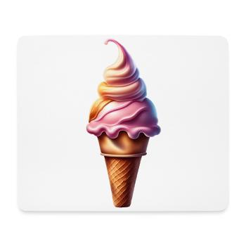 Cute icecream cone - Mouse Pad (horizontal) - white - Front