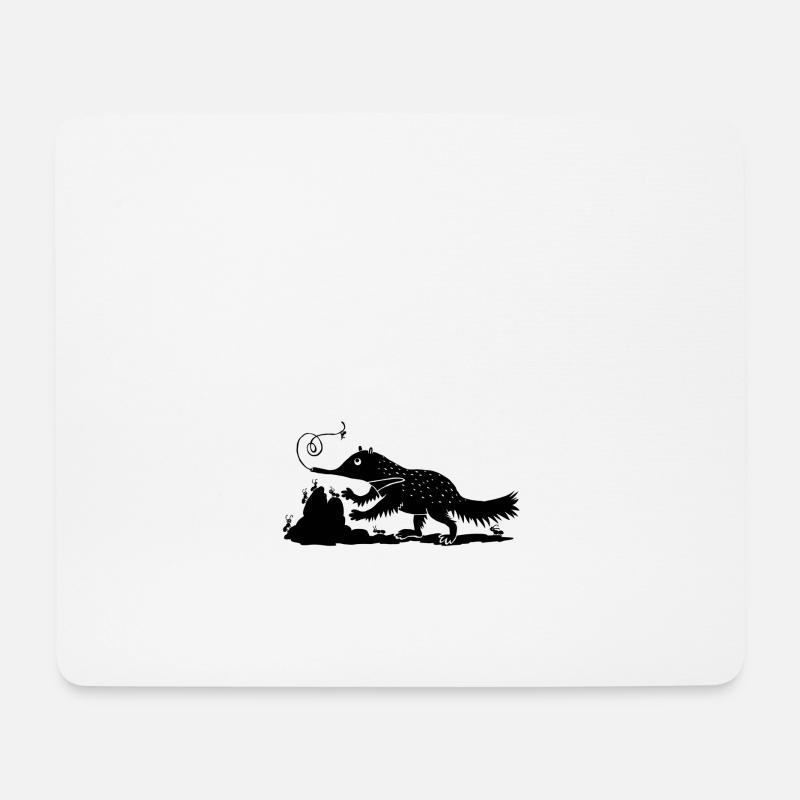 Ameisenbär mit Ameisen - Mousepad (Querformat) - Weiß