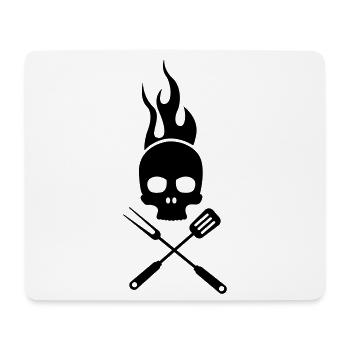 bbq - Mouse Pad (horizontal) - white - Front