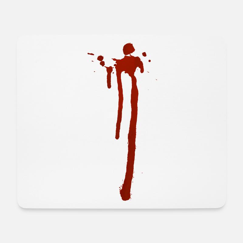 Blood - Mouse Pad (horizontal) - white
