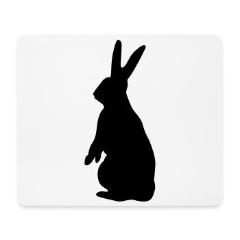 rabbit - Mouse Pad (horizontal) - white - Front