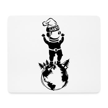 Santa Claus Symbol Erde Welt Illustration Icon - Mousepad (Querformat) - Weiß - Vorne