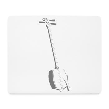 Shamisen Grau - Mousepad (Querformat) - Weiß - Vorne