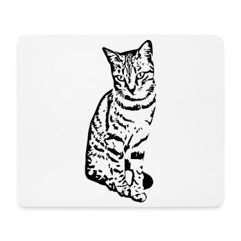 Chat Chaton Tigre Chat Chat Chat Cadeau - Tapis de souris (format paysage) - blanc - Devant