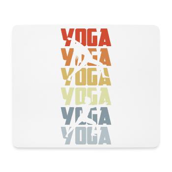 Yoga Vintage Look - Mouse Pad (horizontal) - white - Front