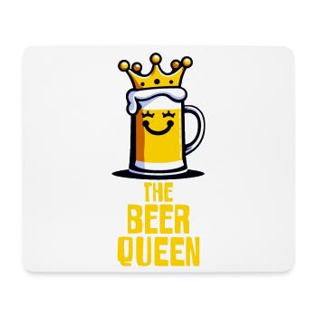 Die Bierkönigin - Mousepad (Querformat) - Weiß - Vorne