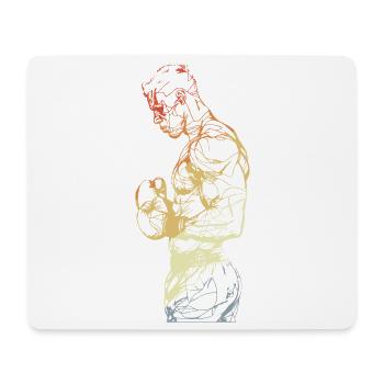 Vintage Boxer - Mouse Pad (horizontal) - white - Front