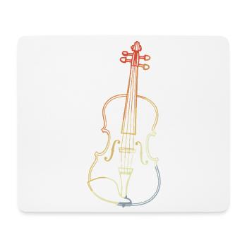 Vintage Violin Drawing - Mouse Pad (horizontal) - white - Front