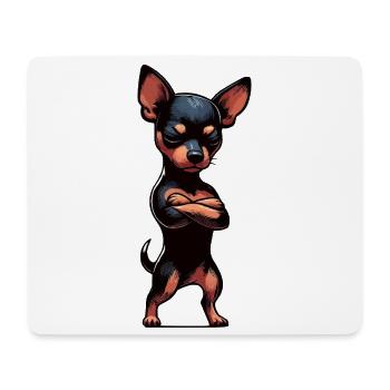 Miniature Pinscher Pinscher Pinscher Pinscher Owner Minpin - Mouse Pad (horizontal) - white - Front