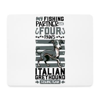 Fishing and Italian Wind Chime - Mouse Pad (horizontal) - white - Front