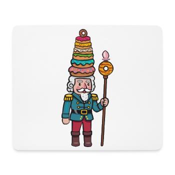 Casse-noisette Donut Cracker - Tapis de souris (format paysage) - blanc - Devant