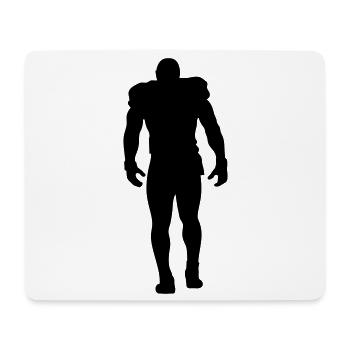 Football - Mousepad (Querformat) - Weiß - Vorne