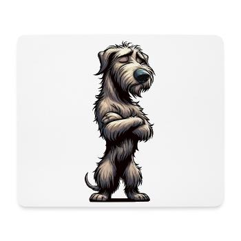 Lévrier irlandais Lévrier Propriétaire de chien de lévrier Fan de chien de loup - Tapis de souris (format paysage) - blanc - Devant