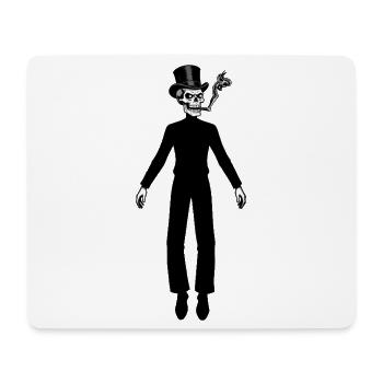 RICH SKULL #2 – schwarz und weiß - Mousepad (Querformat) - Weiß - Vorne