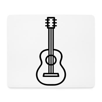 Gitarre - Mousepad (Querformat) - Weiß - Vorne