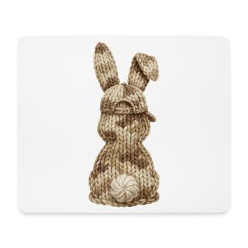 Hase von hinten Tarnfarben Cap Kappe Camouflage - Mousepad (Querformat) - Weiß - Vorne