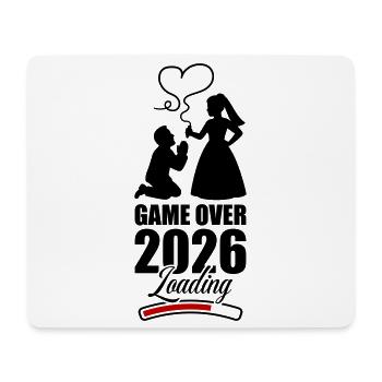 Game Over 2026 Hochzeit - Mousepad (Querformat) - Weiß - Vorne