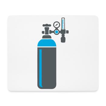 Gas Cylinder Welding Workshop - Mouse Pad (horizontal) - white - Front