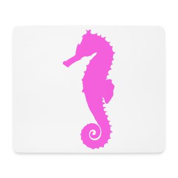 Seepferdchen pink - Mousepad (Querformat) - Weiß - Vorne