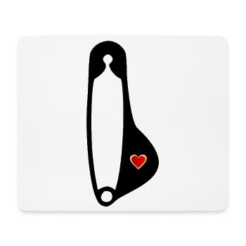 Sicherheitsnadel Näherin Schwangerschaft - Mousepad (Querformat) - Weiß - Vorne