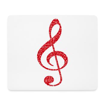 Merry Christmas in Music - Mouse Pad (horizontal) - white - Front